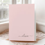 Blush Dusty Pink Modernes Script Monogram Girennam Bewerbungsmappe<br><div class="desc">Blush Dusty Pink Simple Modern Script Monogram Name Pocket Ordner. Das macht den perfekten 16 Geburtstag,  Hochzeit,  Brautparty,  Jubiläum,  Babydusche oder Junggeselinnen-Abschied Geschenk für jemanden,  der Lieben glamourösen Luxus und schicke Stile.</div>