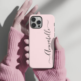 Blush Dusty Pink Personalisierter Name Case-Mate iPhone Hülle