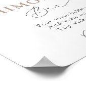 Blush Dusty Rose Mimosa Bar Poster (Ecke)