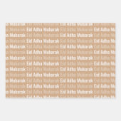 Blush Eid Adha Mubarak Kaaba Sheep Geschenkpapier Set (Vorderseite 2)