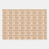 Blush Eid Adha Mubarak Kaaba Sheep Geschenkpapier Set (Vorderseite)