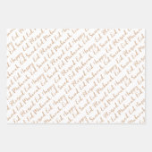 Blush Eid Calligraphy Masjid Muster Design Geschenkpapier Set (Vorderseite 2)