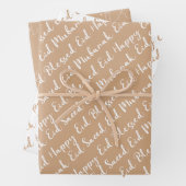 Blush Eid Calligraphy Masjid Muster Design Geschenkpapier Set (Beispiel)