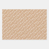 Blush Eid Calligraphy Masjid Muster Design Geschenkpapier Set (Vorderseite)