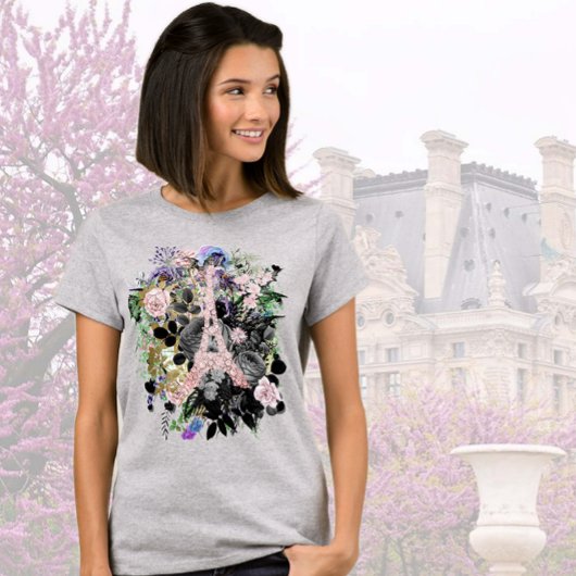 Blush Eiffel Tower Collage T-Shirt