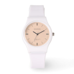 Blush Élan Minimalist Watch - Aprikose Armbanduhr