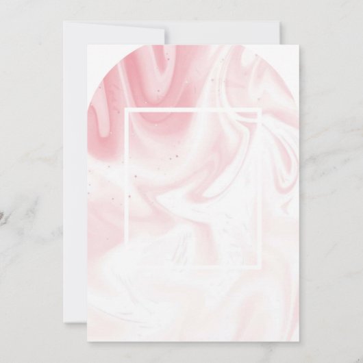 Blush Elegance Wedding Einladung (Rückseite)