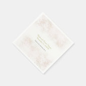 Blush Elegante Hochzeit Serviette (Ecke)