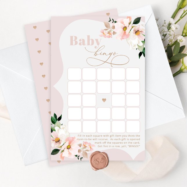 Blush elegantes Baby-Duschbingspiel (Von Creator hochgeladen)