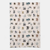 Blush Elemental-Haustiere Geschirrtuch (Vertikal)