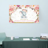 Blush Elephant Baby Dusche Hintergrund Dekoration Banner (Messeveranstaltung)