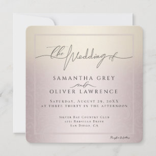 Blush Elfenbein, elegante minimalistische Hochzeit