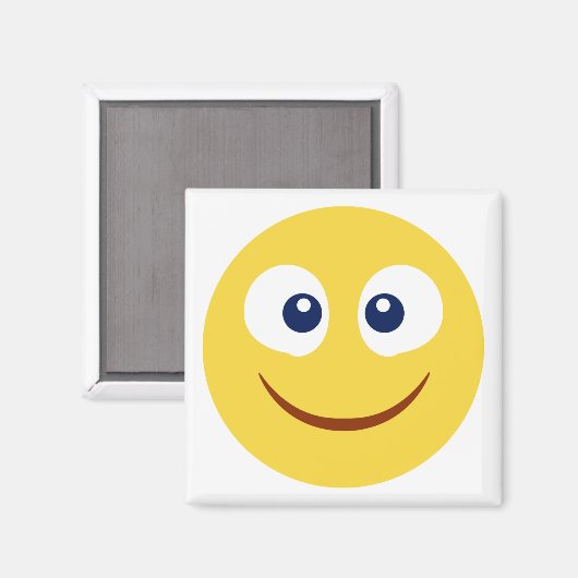 Blush Emoji Magnet (Vorderseite/Rückseite)