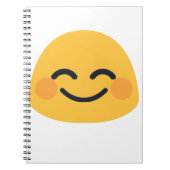 Blush Emoji Notizblock (Vorderseite)