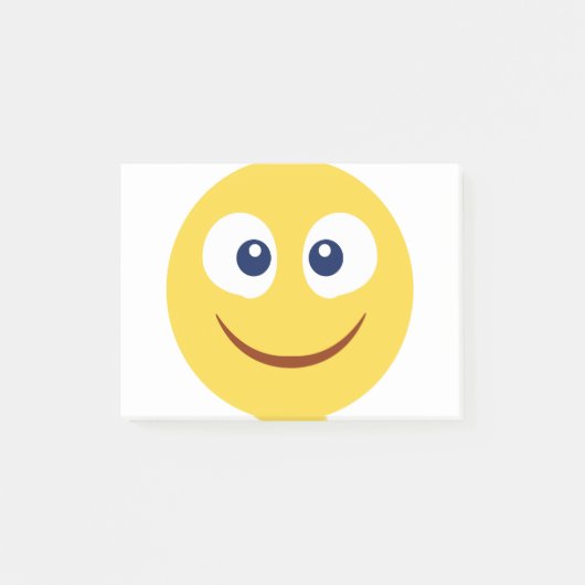 Blush Emoji Post-it Klebezettel (Vorderseite)