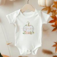 Blush Fall kleiner Kürbiskürbis Baby Bodysuit