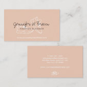 Blush Fashion Blog Schuhe Sport Wear Sneaker Shop Visitenkarte (Vorne/Hinten)