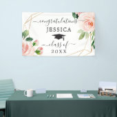 Blush Floral Abschluss Banner (Messeveranstaltung)