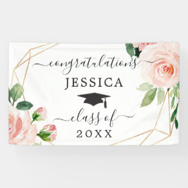 Blush Floral Abschluss Banner