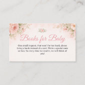 Blush Floral Baby in Bloom Books for Baby Begleitkarte (Vorderseite)