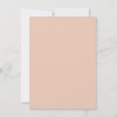 Blush Floral Boho Pampas Grass Einladung Hochzeit (Rückseite)