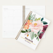 Blush Floral Boho Peony Jahr Monatswochenplan Planer (Anzeige)