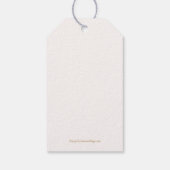 Blush Floral Brautparty Gefallen Geschenkanhänger (Rückseite)