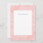 Blush Floral Butterfly Baby Dusche Danke Karte (Rückseite)