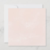 Blush Floral Canopy Hochzeit Einladung (Rückseite)