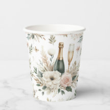 Blush Floral Champagner-Cups