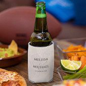 Blush Floral Elegante Kalligrafie Einfache Ampersa Dosenkühler