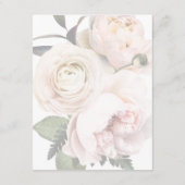 Blush Floral Empfang Card - Romantische Bridal Begleitkarte (Rückseite)