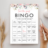 Blush Floral Finden Sie die Bingo Game Card Einladung