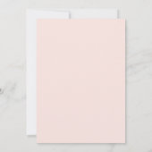 Blush Floral Frame Wedding Einladung (Rückseite)