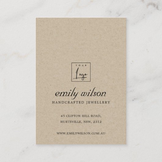 BLUSH FLORAL FRIEND GIFT NECKLACE DISPLAY CARD PLATZKARTE (Rückseite)