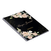 Blush Floral Gold Dot Personalisiertes Gebet Journ Notizblock (Rechte Seite)