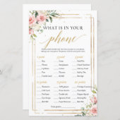 Blush Floral Gold Geometric Was in Ihrem Telefon (Vorne/Hinten)