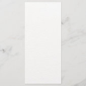 Blush Floral Gold Geometric wedding Menükarte (Rückseite)