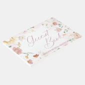 Blush Floral Guest Book Gästebuch (Ecke)