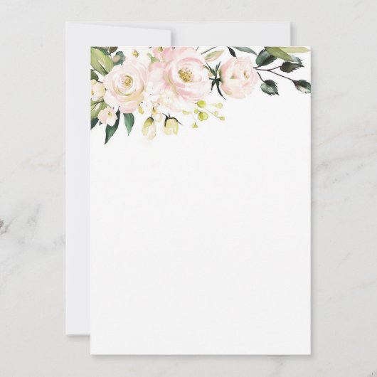 Blush Floral Mockup Einladung (Vorderseite)
