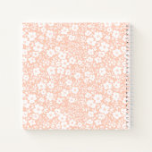Blush Floral Monogramm Notizbuch Journal (Rückseite)