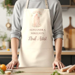 Blush Floral Nail Technician Business Schürze<br><div class="desc">An elegant and feminine business design featuring delicate blush florals combined with stylish nail polish illustrations. The soft vintage-inspired palette and romantic botanical details create a luxurious beauty aesthetic perfect for modern nail artists and beauty professionals. The refined frame and floral elements give the design a boutique, high-end feel that...</div>