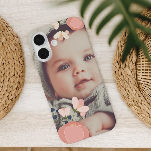 Blush Floral Overlay-Foto Case-Mate iPhone Hülle