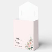 Blush Floral Pink Hochzeit Danke Ihnen Gefallen Bo Geschenkschachtel (Geöffnet)