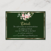 Blush Floral, QR Code - Emerald Begleitkarte (Vorderseite)
