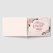 Blush Floral Quinceanera Gästebuch (Voll)