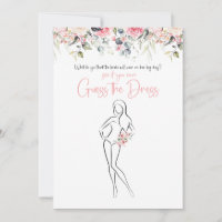 Blush Floral Ratschlag Das Dress Brautparty Spiel