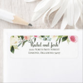 Blush Floral Return Adress Label (Insitu)