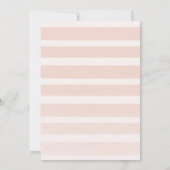 Blush Floral & Rose Gold Foto Grad Ankündigung (Rückseite)