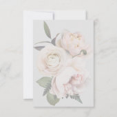 Blush Floral RSVP Card - Moderne geometrische Dusc (Rückseite)